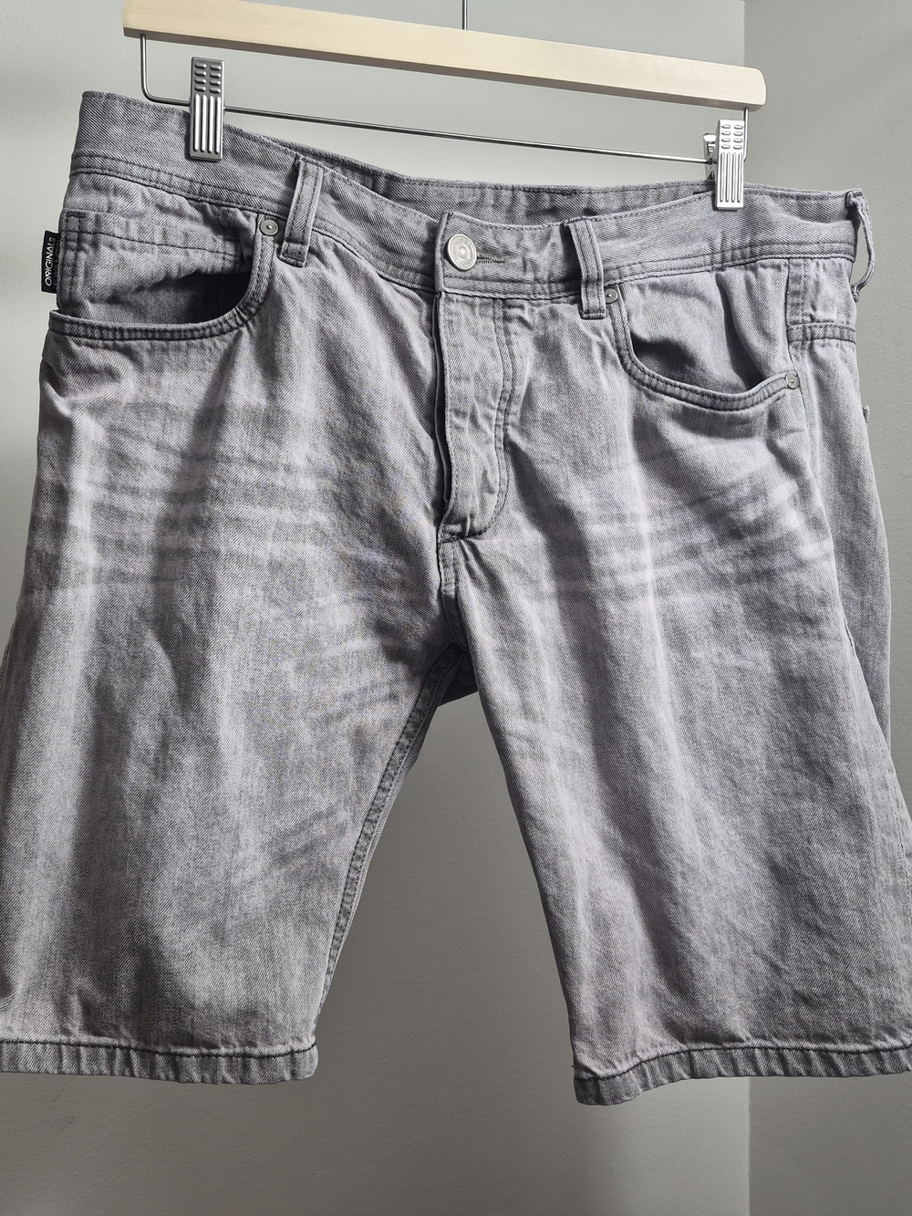 Jack & Jones Light Gray Denim Shorts